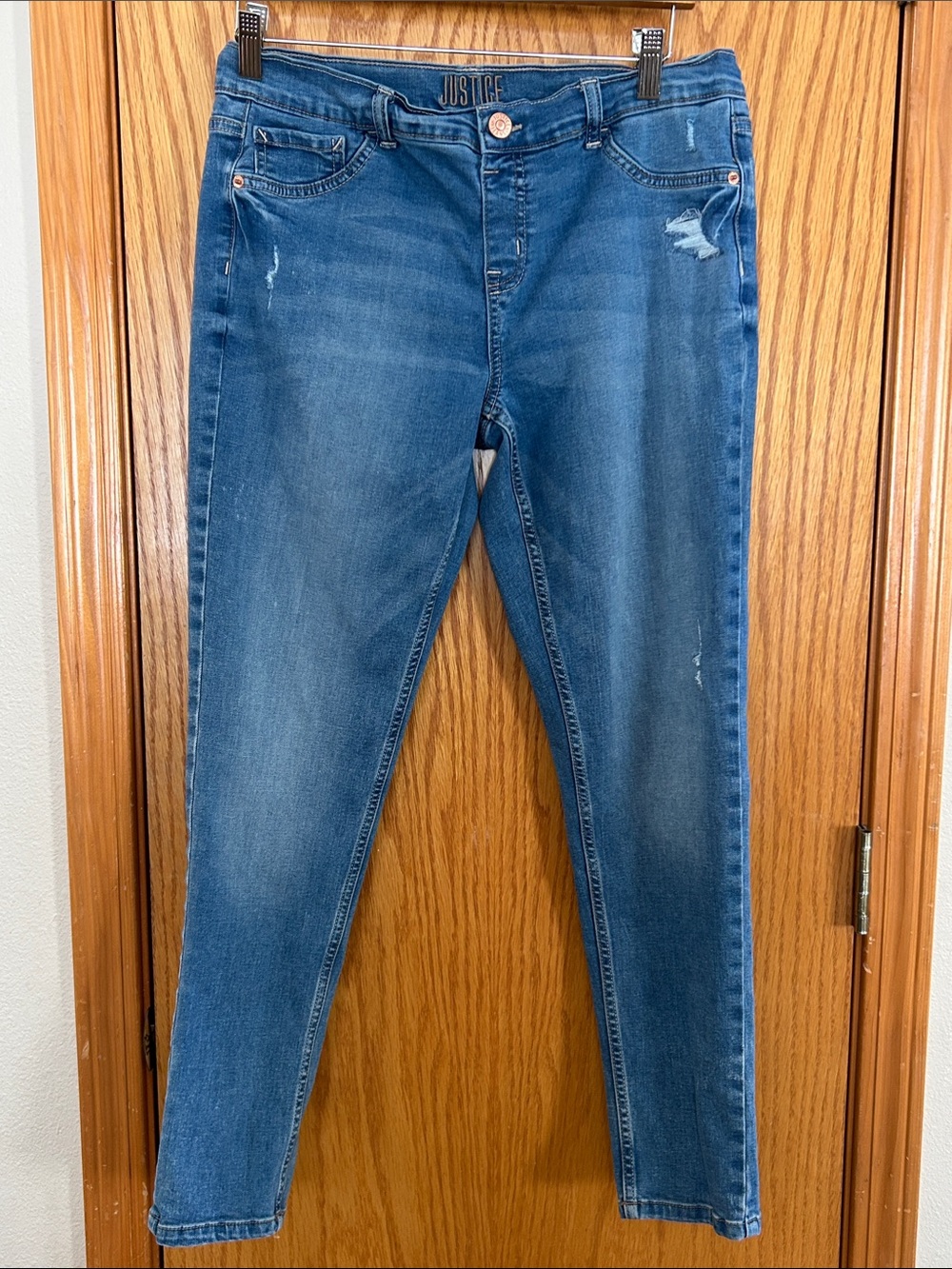 Justice Girls Mid Rise Jeggings Szz 16 Plus